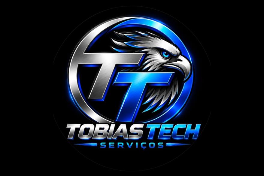 Logo oficial: águia, TT, círculos e Tobias Tech Serviços